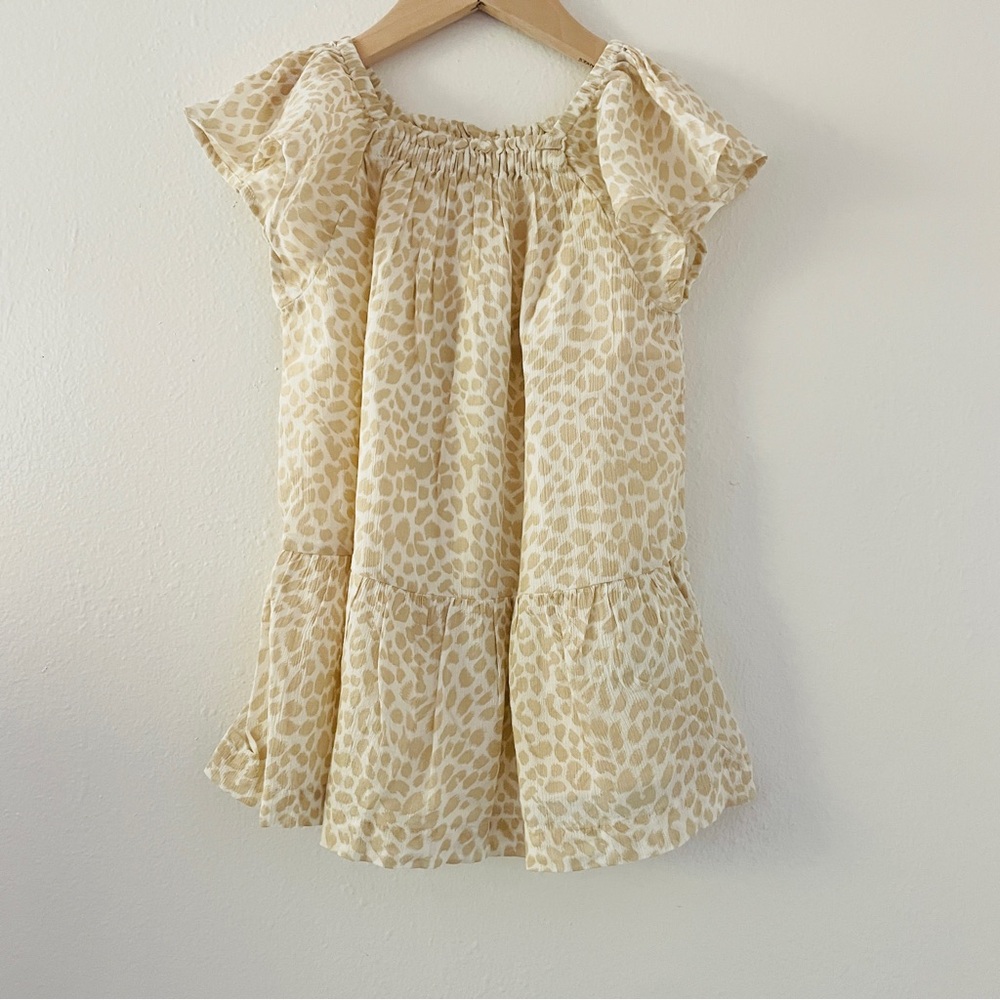 NWT Baby Gap Toddler Flutter Sleeve Animal Print Dress